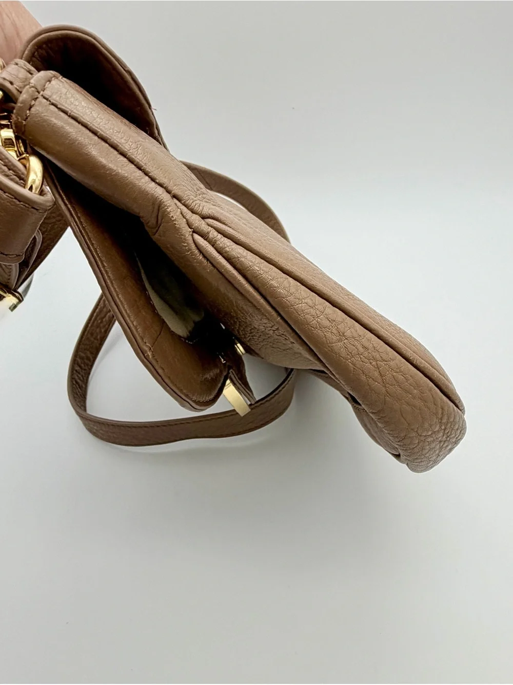 Tory Burch Amanda Pebbled Leather Convertible Crossbody Bag
